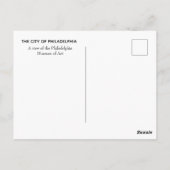 Kunstmuseum Philadelphia Briefkaart (Achterkant)