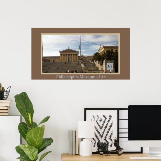 Kunstmuseum Philadelphia Poster (Thuiskantoor)