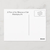 Kunstmuseum van Philadelphia Briefkaart (Achterkant)