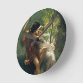 Kunstmuurklok van Cot "Primavera" Ronde Klok (Hoek)