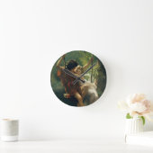 Kunstmuurklok van Cot "Primavera" Ronde Klok (Huis)