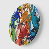 kunstmuurklok voor krab grote klok (Hoek)