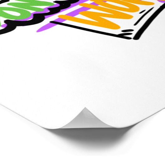 Kunstmuurschildkap Poster (Hoek)