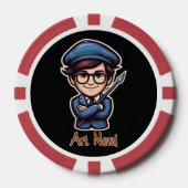Kunstnerd Poker Chips (Voorkant)
