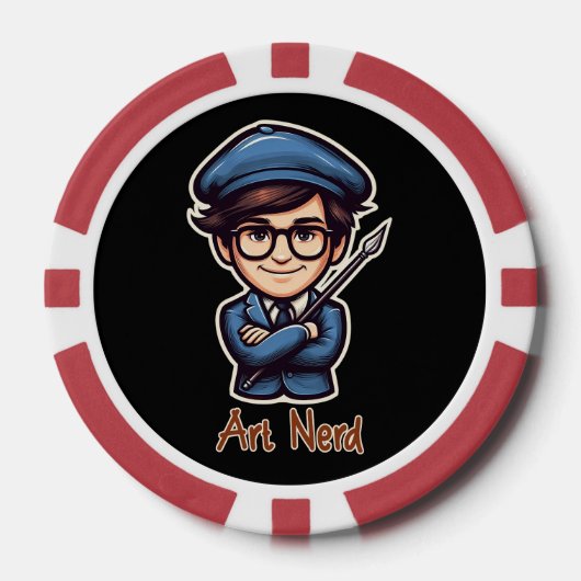 Kunstnerd Poker Chips (Voorkant)