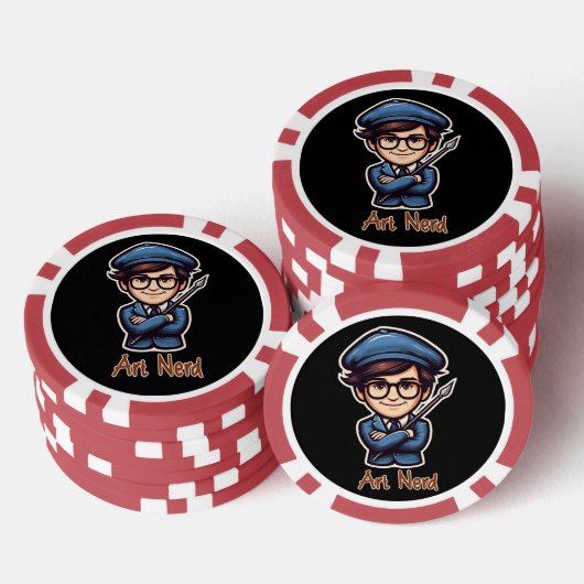 Kunstnerd Poker Chips (Opstapeling)