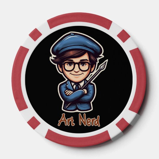 Kunstnerd Poker Chips (Achterkant)