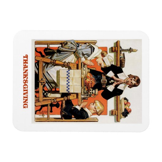  kunstnetten voor Thanksgiving Magneet (Horizontaal)