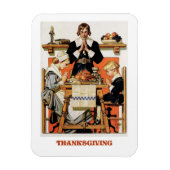  kunstnetten voor Thanksgiving Magneet (Verticaal)