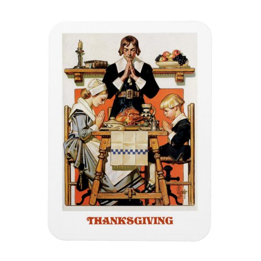  kunstnetten voor Thanksgiving Magneet (Verticaal)