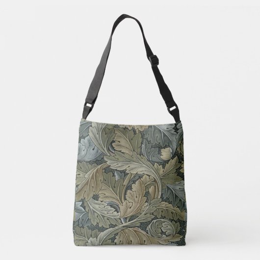 Kunstnieuw patroon van William Morris, , bel Crossbody Tas (Achterkant)