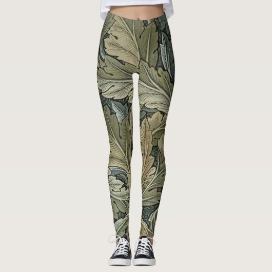 Kunstnieuw patroon van William Morris, , bel Leggings (Voorkant)