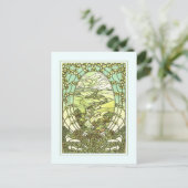 Kunstnieuw wenskaart. briefkaart (Staand voorkant)