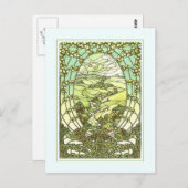 Kunstnieuw wenskaart. briefkaart (Voorkant / Achterkant)