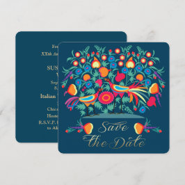 Kunstnijverheid Huwelijksjubileumkaart Save The Date