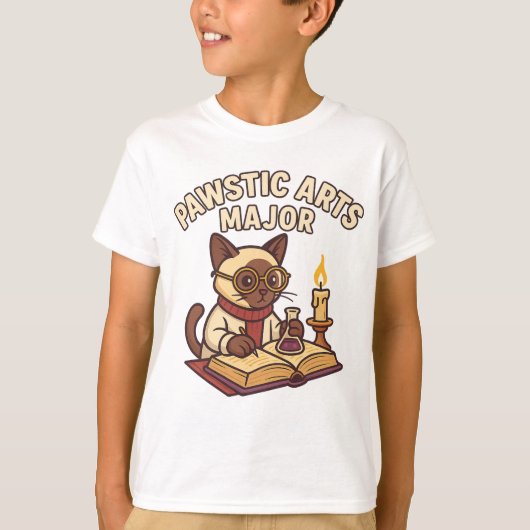 Kunstnijverheid Major - Scholar Cat T-shirt (Voorkant)