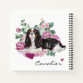 Kunstnotitieboek voor de kavalier | Roze bloem Notitieboek (Achterkant)