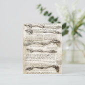 Kunstonderzoek waaruit de bewegingen van B blijken Briefkaart (Staand voorkant)