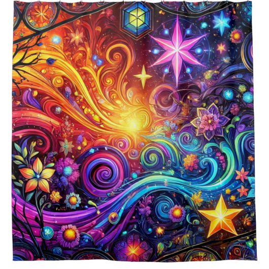 Kunstontwerp Douchegordijn (Voorkant)