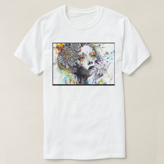 Kunstontwerp met een creatieve rand t-shirt (Design voorkant)