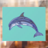 Kunstontwerp met flessendolfijn raamsticker (Vel 2)