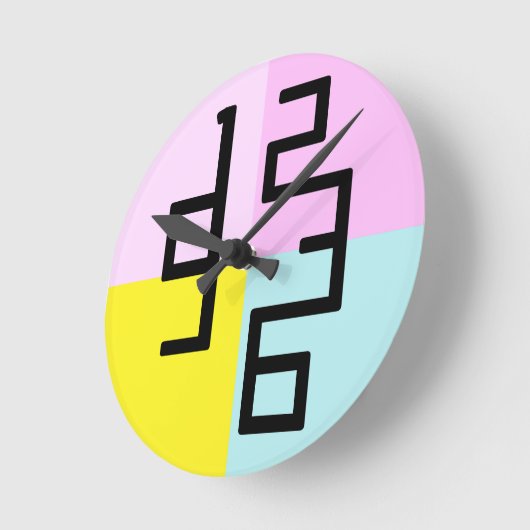 Kunstontwerp modern horloge ronde klok (Hoek)