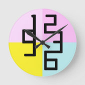 Kunstontwerp modern horloge ronde klok (Voorkant)