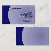 Kunstontwerp - Navy Blue Visitekaartje (Voorkant / Achterkant)