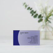 Kunstontwerp - Navy Blue Visitekaartje (Staand voorkant)