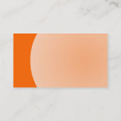 Kunstontwerp - Oranje Visitekaartje (Achterkant)