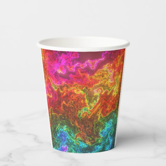 Kunstontwerp Papieren Bekers (Achterkant)