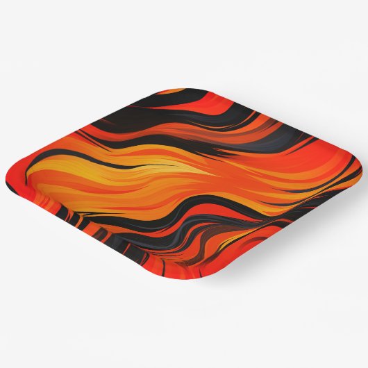 Kunstontwerp Papieren Bordje (Gebogen)