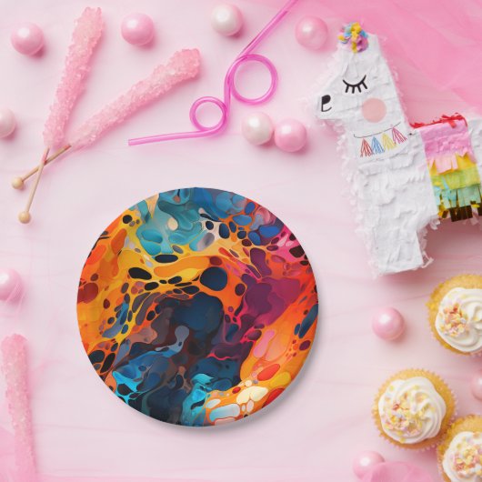 Kunstontwerp Papieren Bordje (Feest)