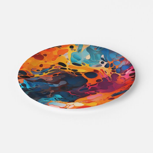 Kunstontwerp Papieren Bordje (Gekanteld)