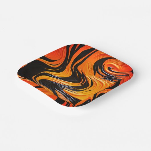 Kunstontwerp Papieren Bordje (Gebogen)