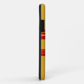 Kunstontwerp Rode stripes Case-Mate iPhone Case (Achterkant/rechts)