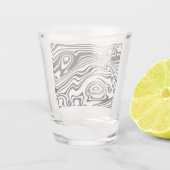 Kunstontwerp shotglas shot glas (Achterkant)