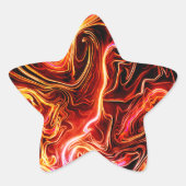 Kunstontwerp Ster Sticker (Voorkant)
