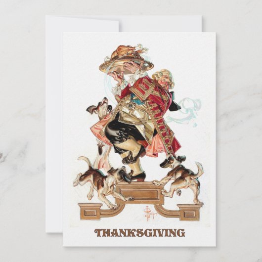 kunstontwerp-Thanksgiving Invitaties Kaart (Voorkant)