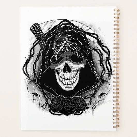 Kunstontwerp van de huid planner (Achterkant)