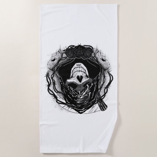 Kunstontwerp van de huid strandlaken (Voorkant)