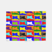 Kunstontwerp van de Pop van Fleece Blanket (Voorkant (Horizontaal))