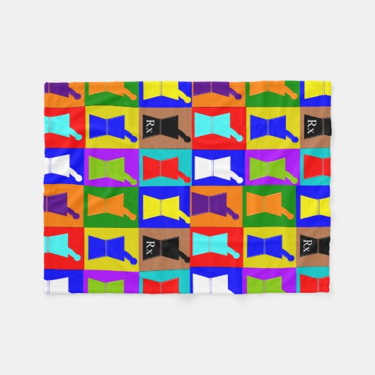 Kunstontwerp van de Pop van Fleece Blanket (Voorkant (Horizontaal))