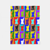 Kunstontwerp van de Pop van Fleece Blanket (Voorkant)