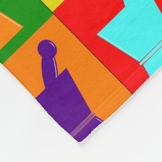 Kunstontwerp van de Pop van Fleece Blanket Deken (Hoek)