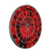 Kunstontwerp van Edgy Kunst Verbluffend Skeezer Qu Dartbord (Voorkant Links)