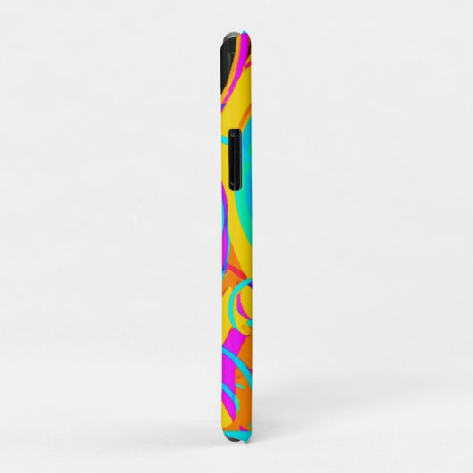 Kunstontwerp van het elektrisch neonpatroon Case-Mate iPhone case (Achterkant/rechts)