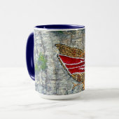 Kunstontwerp van inheemse stammen mok (Voorkant links)