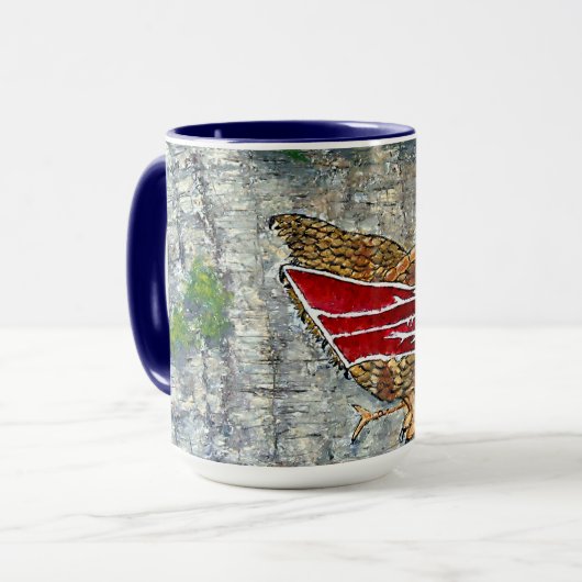 Kunstontwerp van inheemse stammen mok (Voorkant links)