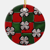 Kunstontwerp van Saint Patty Keramisch Ornament (Voorkant)